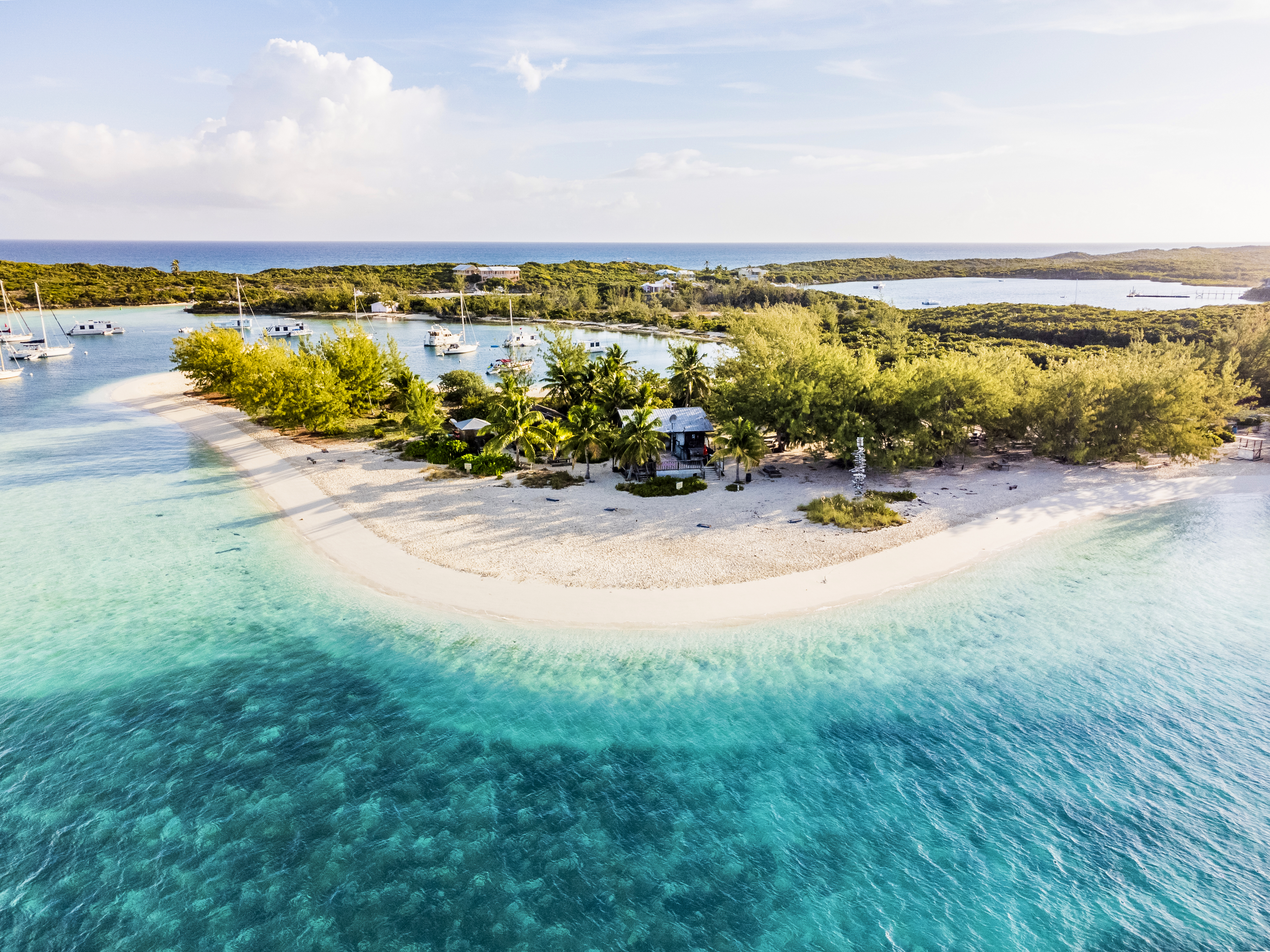Chat 'N' Chill beach bar Stocking Island Bahamas