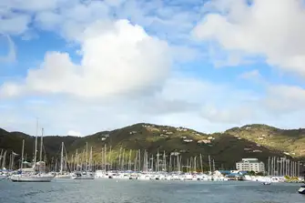 Road Town, Tortola's capital, is home to Wickham's Cay marina