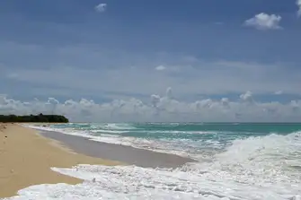 Sandy Point Beach is on the far western tip of St Croix, USVI