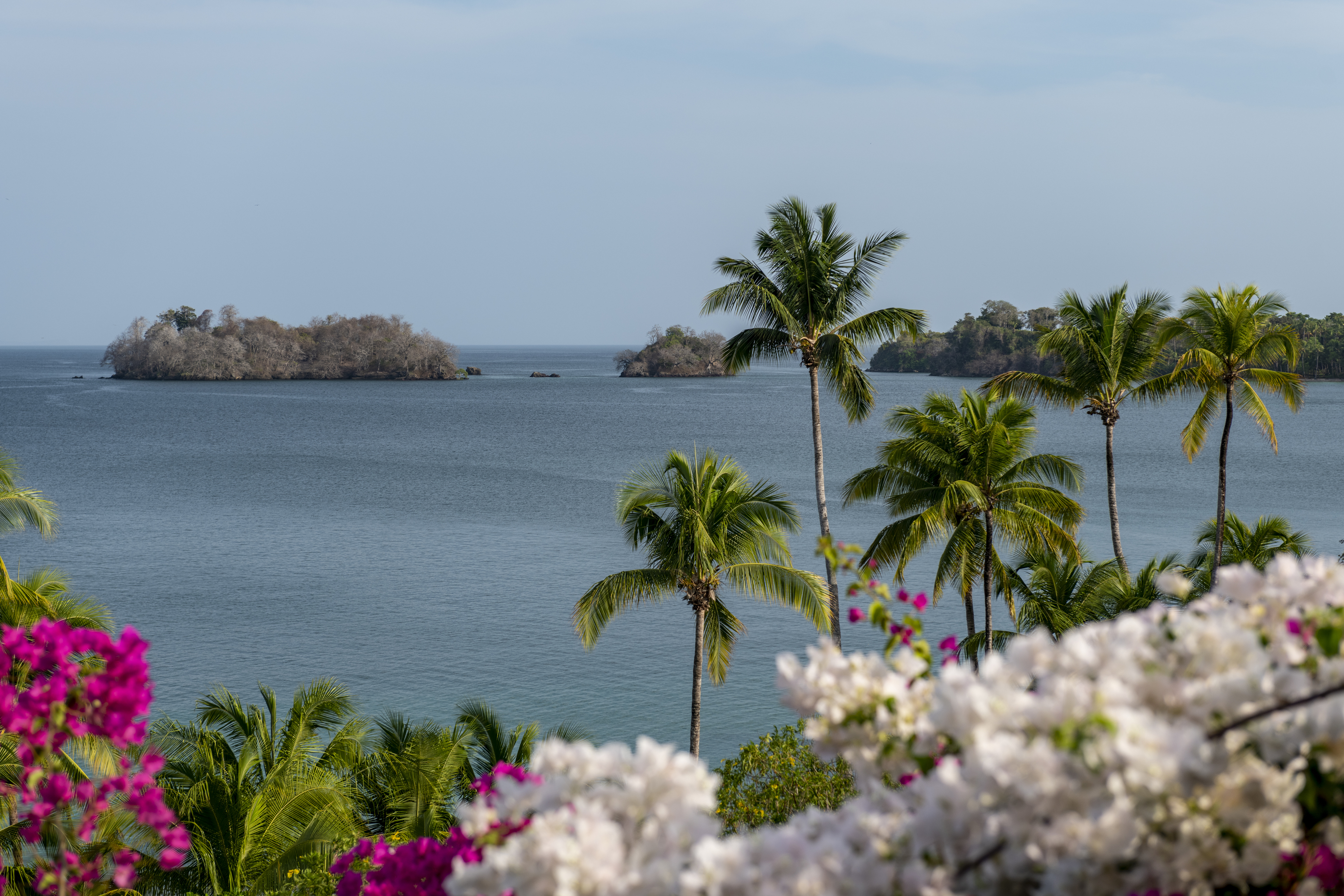 Summer evening by the sea shore, Las Perlas archipelago, Panama