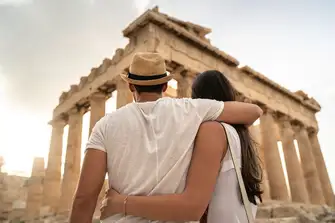 Every day's a school day! In Greece you are never far from an ancient temple
