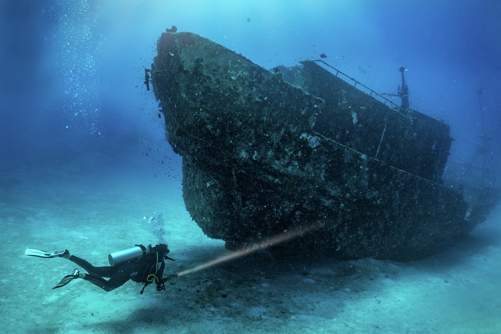 Maldives wreck diving