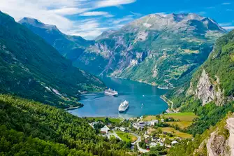 Geirangerfjord, seen here, and Nærøyfjord are both UNESCO World Heritage Centres, famed for their magnificence