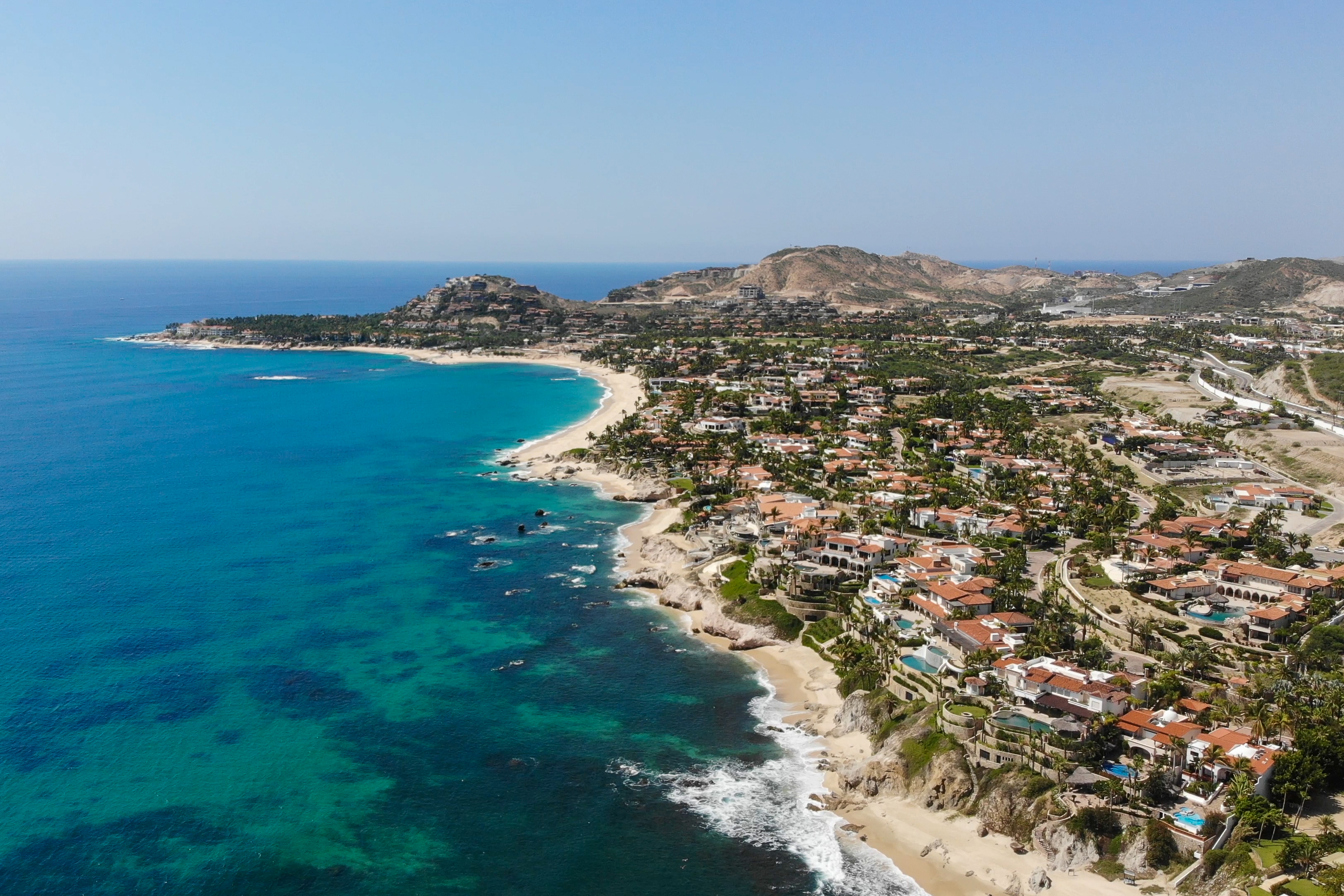 Drone shot of San Jose Del Cabo
