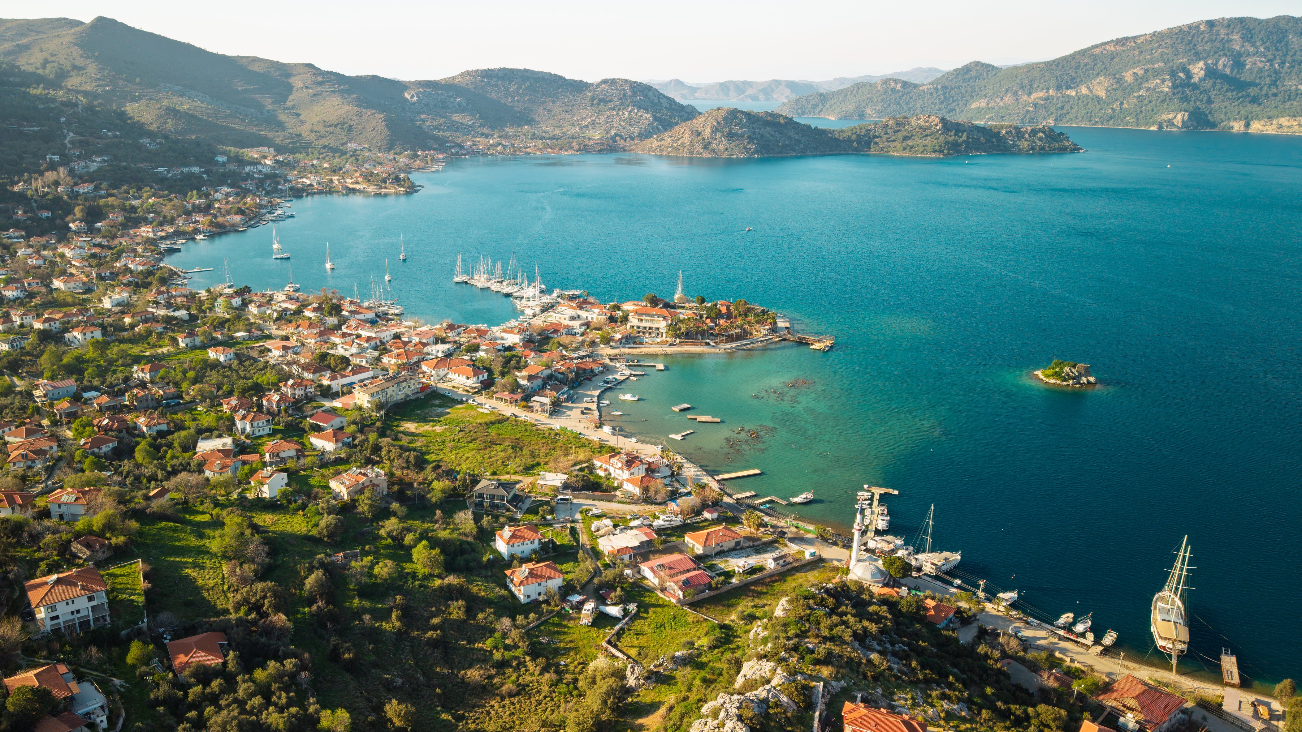 Selimiye Marina And Village Harbor Bozburun Peninsula Marmaris