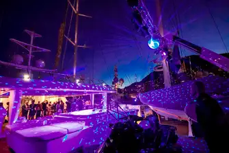 There are plenty of glamorous parties to enjoy - or you can host your own on board