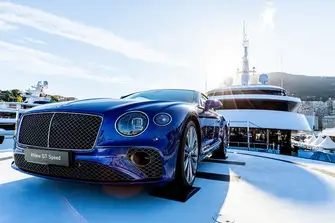 There are luxury brands everywhere you turn at Monaco Yacht Show, and cars are no exception