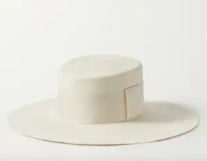 Artesano Pinta grosgrain-trimmed straw hat