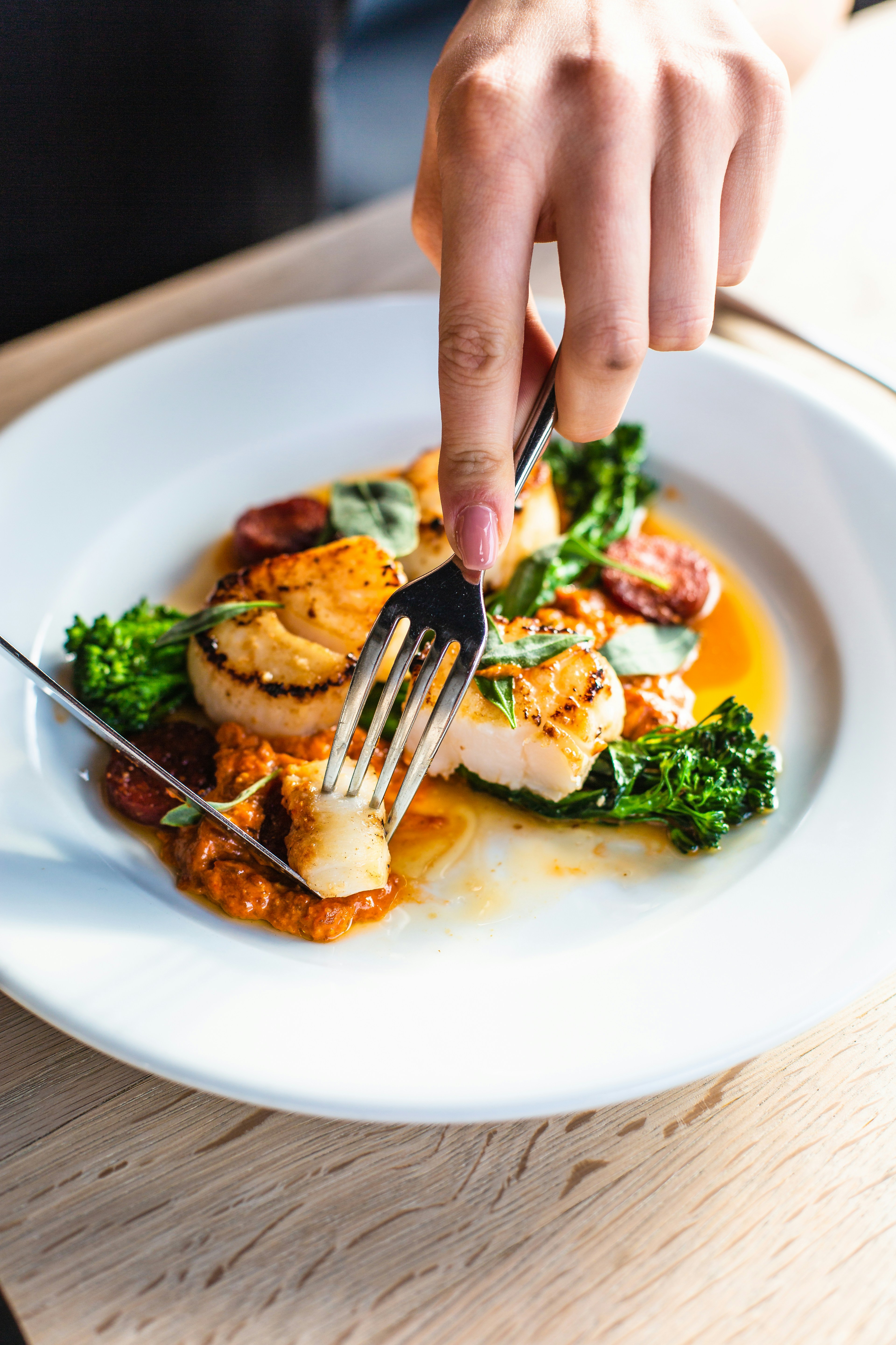 Seared scallop