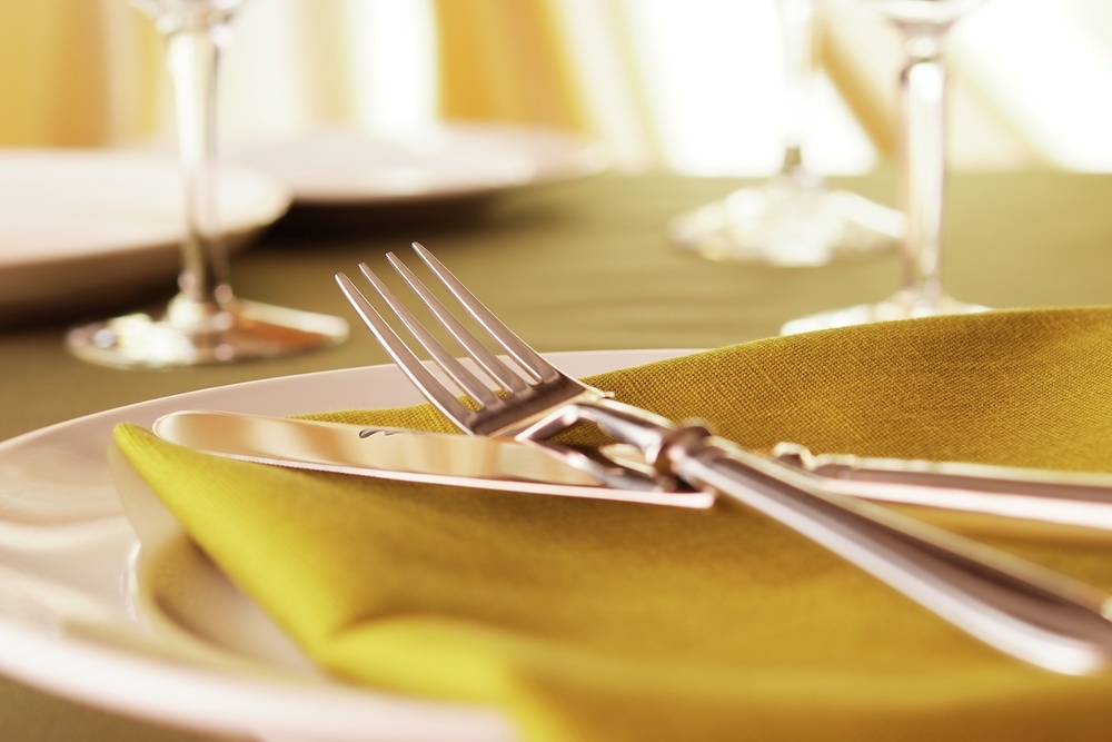 A fork and knife on a plate