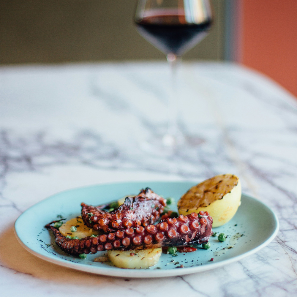 Grilled octopus