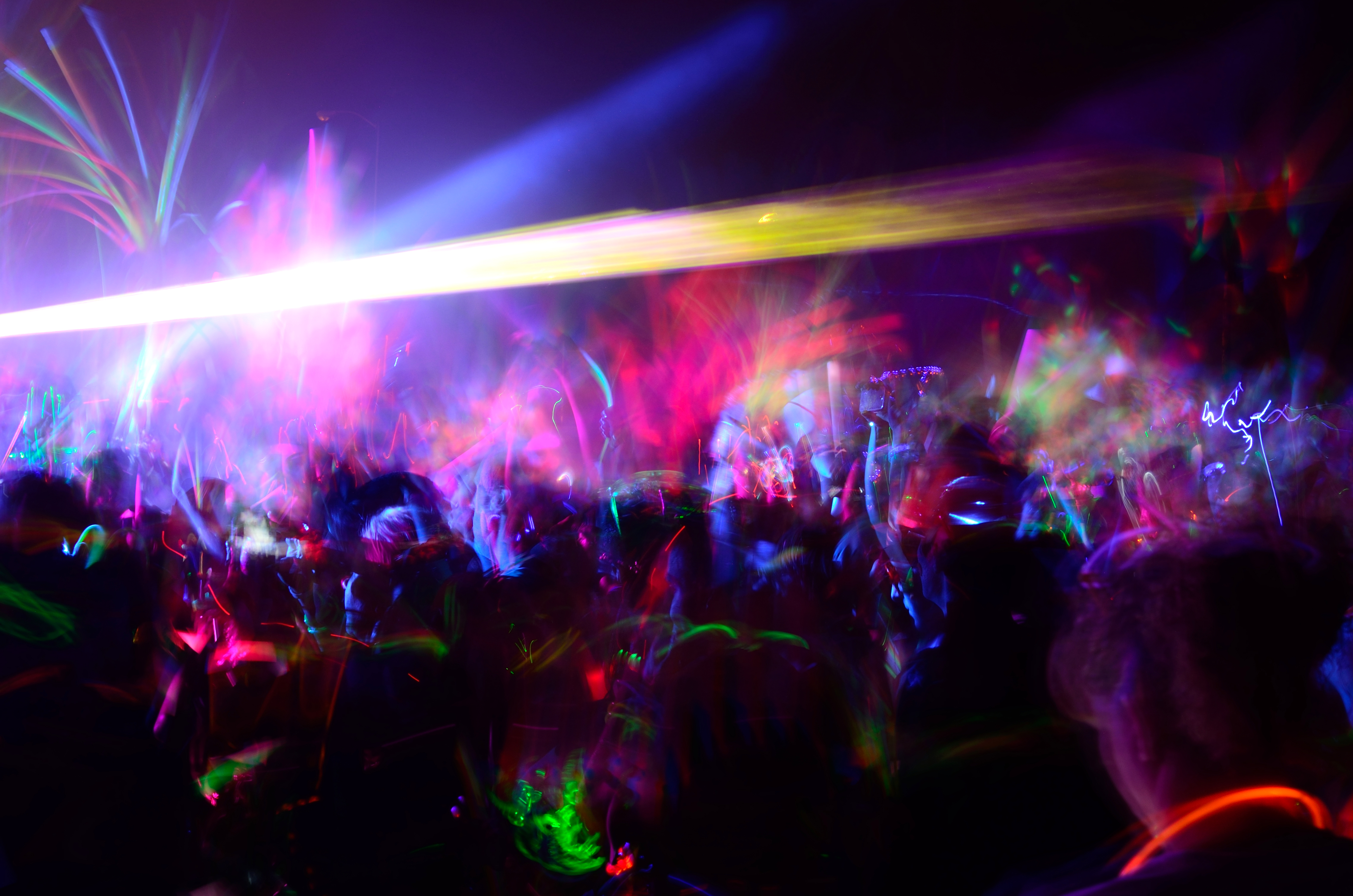 A crowd of people at a concert