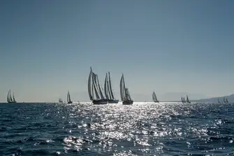 The Bodrum Cup sees the traditional Turkish gulets race each other with guests on board