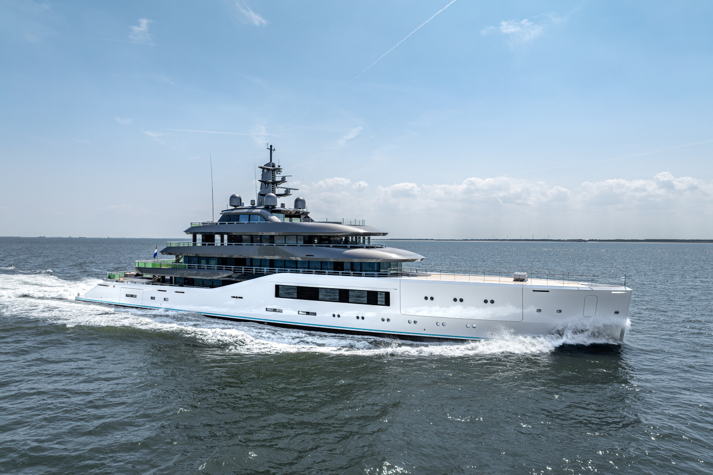 Amels yacht sea trial