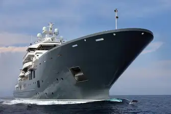 Built by Kleven in Norway, ANDROMEDA, at 107.4m (352.4ft), has an interior volume of 5,937GT