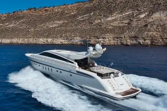 With a cruising speed of 30 knots and a draft of just 1.2m (3.9ft), she can access many places other yachts can't