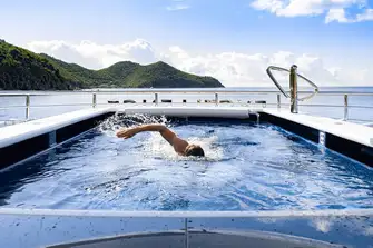 Whether it's gyms and PTs, spas and therapists or chefs and nutrition, a superyacht really helps you focus on your wellness