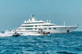 The yacht has transoceanic range and two sets of zero speed stabilisers