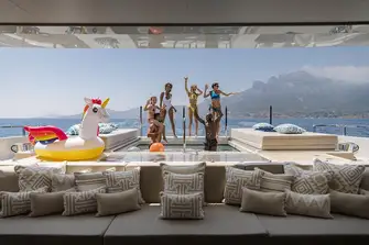 Have your own private pool party with stunning backdrops