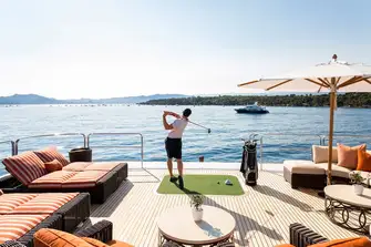 There are watertoys for adrenaline, tenders, paddleboards and kayaks to explore and some yachts even let you practise your golf swing with biodegradable fish food golf balls and inflatable greens