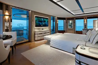LUSINE - The owner's suite overlooks a private aft terrace with its own jacuzzi
