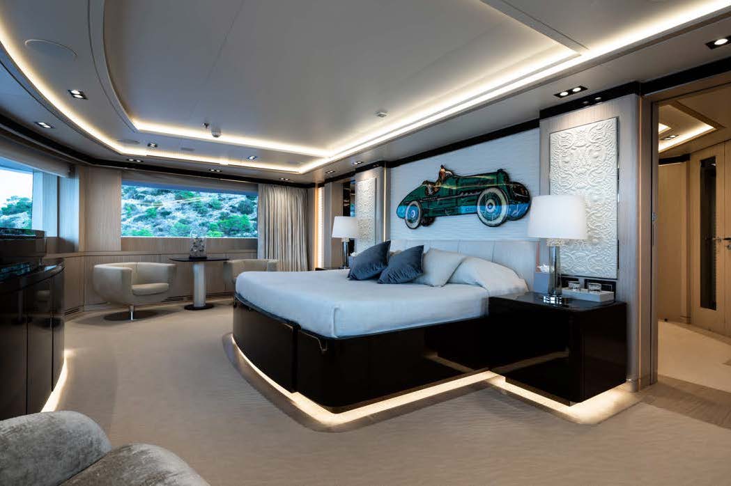 O'PTASIA yacht cabin