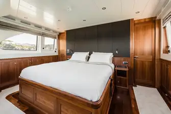 The owner's suite is forward on the main deck