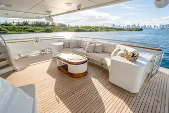 For a more relaxing morning, watch the on-water fun from the main deck aft