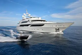 SILVER ANGEL is one of the highest volume yachts of her length