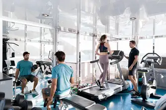 Feel the burn in a gym with a view
