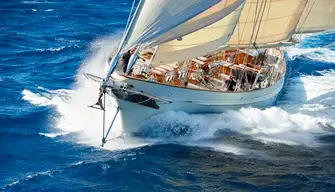 Her easily managed sail plan and sleek hull deliver sparkling performance