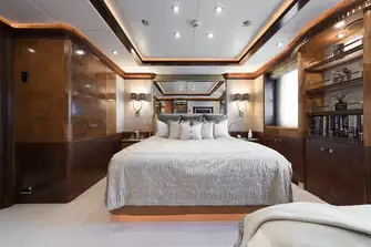 The port side guest double cabin with en suite