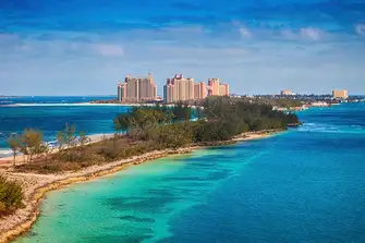 Atlantis resort on Paradise island has hotels, restaurants, spas and casinos