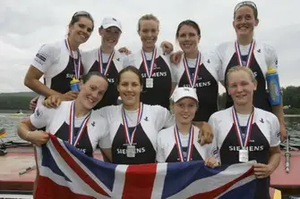 Determination and passion made Georgina (centre, back row) a GB winner, and now a Burgess Partner