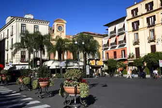Bustling Piazza Tasso at the heart of Sorrento