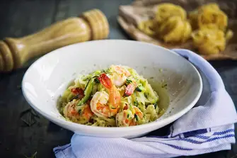Seafood, herbs and pasta - simple and perfectly delicious