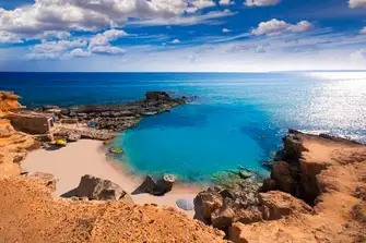 Cala d'Es Mort perfectly encapsulates Formentera's natural beauty