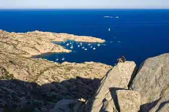 Cala Coticcio in La Madallena, Sardinia, is a magnet for yachts