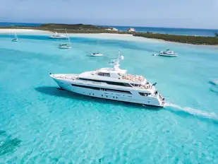 Sub-50m yachts have shallower draft so can explore more widely in places with shallow waters like The Bahamas