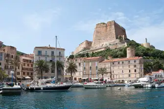 The ancient citadel that looms over the port of Bonfacio