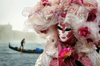 The masks that characterise Venice Carnival are symbols of equality, anyone can be anyone