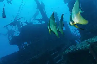 The wrecks of sunken ships are still there to explore