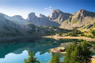 With a classic Alpes-Maritime background, Lac d'Allos is both scenic and very refreshing for those in need of a cooling dip