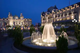 Monte-Carlo's Casino Square at dusk