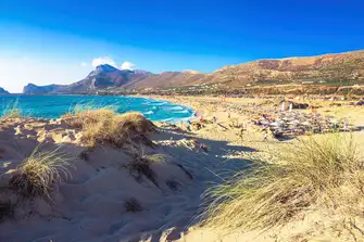 Crete's dune-backed Falasarna Beach