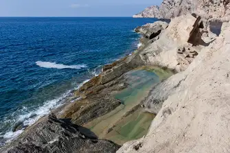 The quarry at Atlantis creates wonderful sea pools, perfect for a dip mid-hike