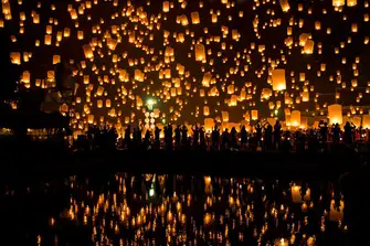 Watch in wonder at the Yi Peng festival, Thailand