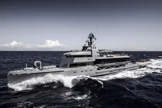 85.3m (279.8ft), 12 guests in 8 cabins, rates from EUR 875,000 per week 