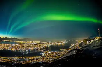 The magical Northern Lights dance across the skies above Tromso