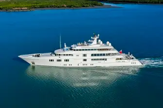 74.5m (244.4ft), 12 guests in 6 cabins, rates from USD 595,000